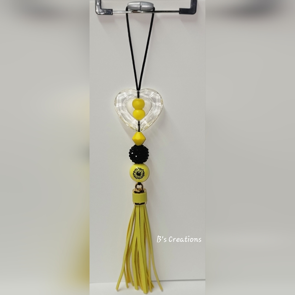 Sunflower rearview mirror hanger